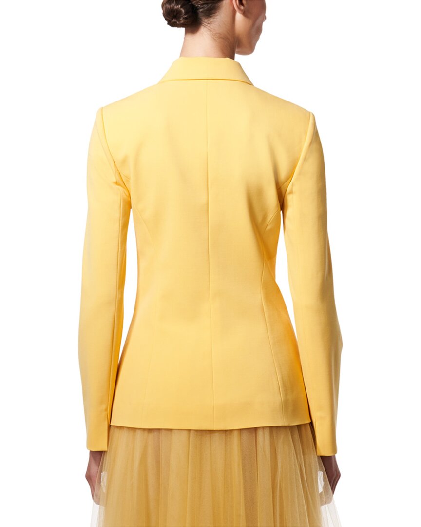 Carolina Herrera Snap Front Wool-Blend Jacket