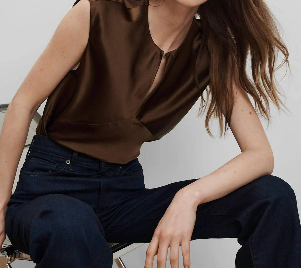 Women's Sparrow Blouse Top In Walnut