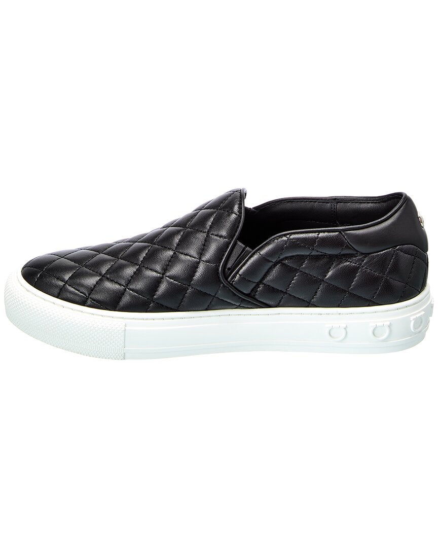 Ferragamo Lisa 1 Leather Slip-On Sneaker