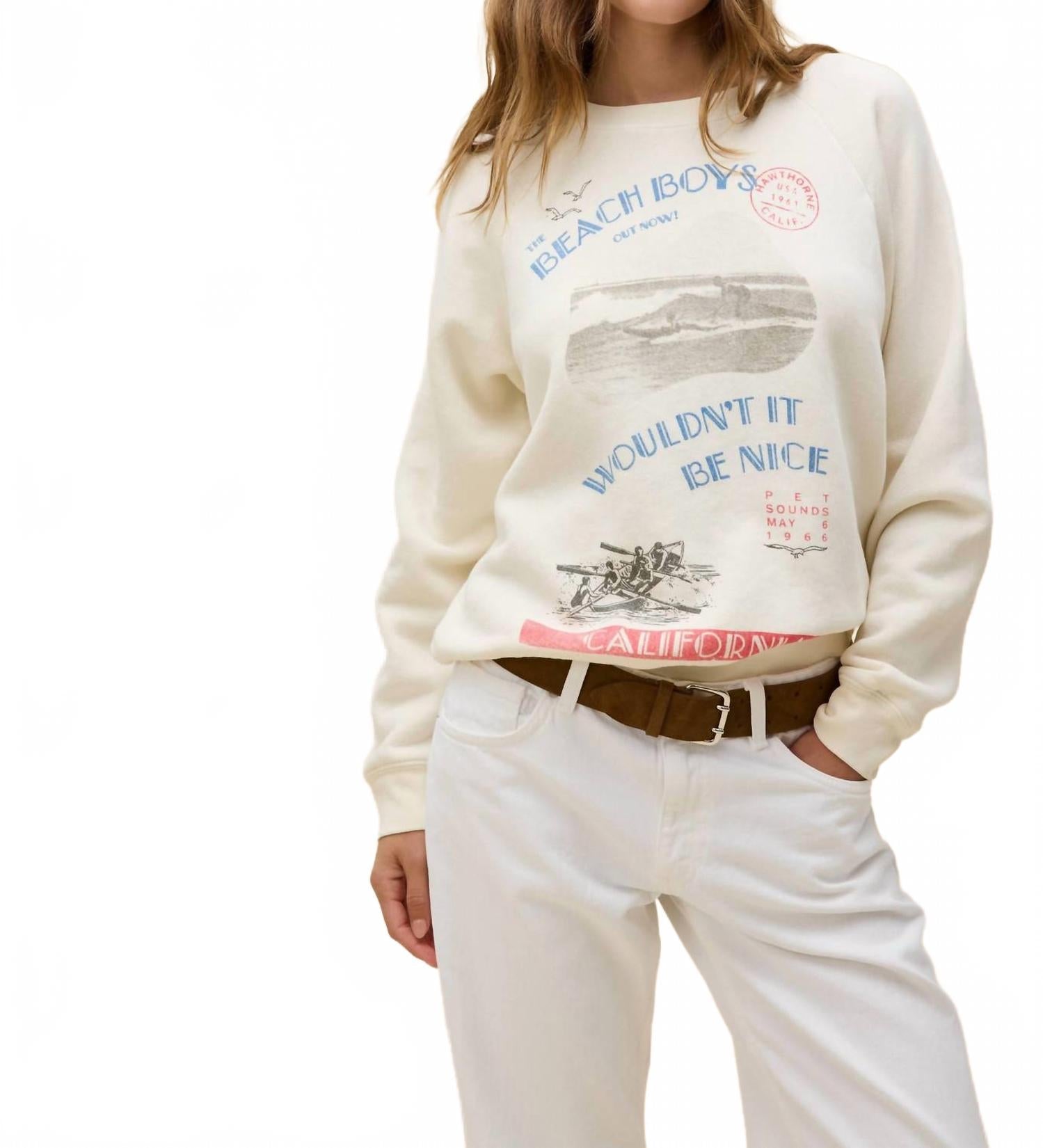 Beach Boys Wouldn’T It Be Nice Sweatshirt In White