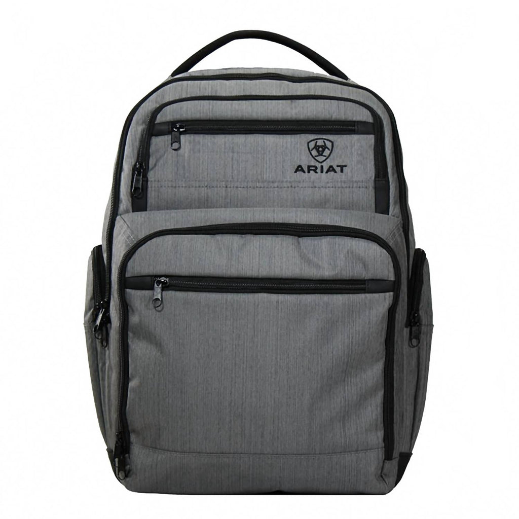Men's Canvas Laptop Backpack In Grey