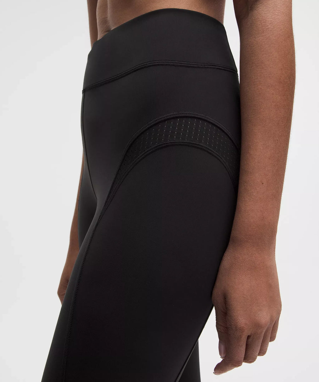 Mesh Panelled High-Rise Tight 28"