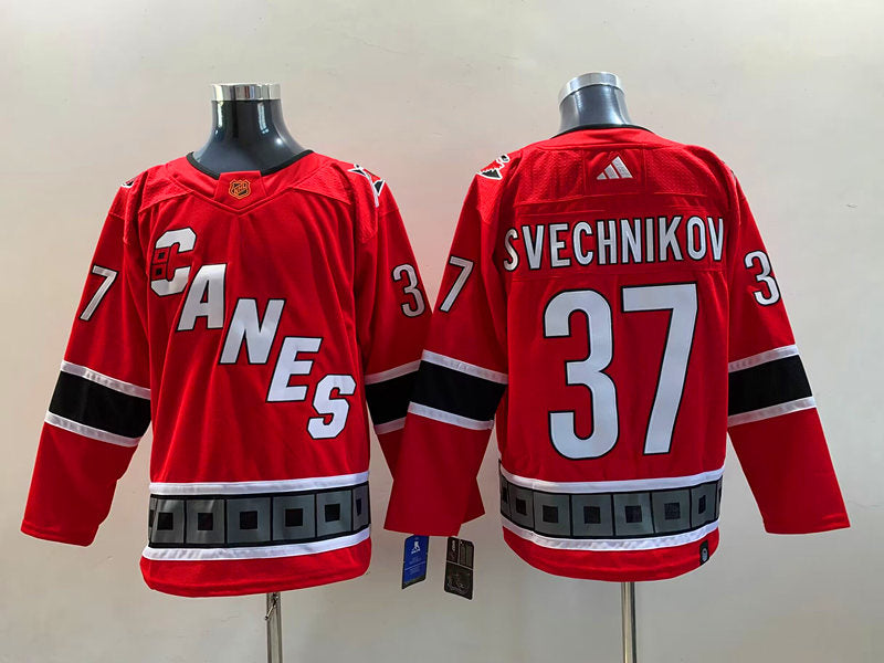 Men's Carolina Hurricanes Andrei Svechnikov #37 Red Home Breakaway jersey