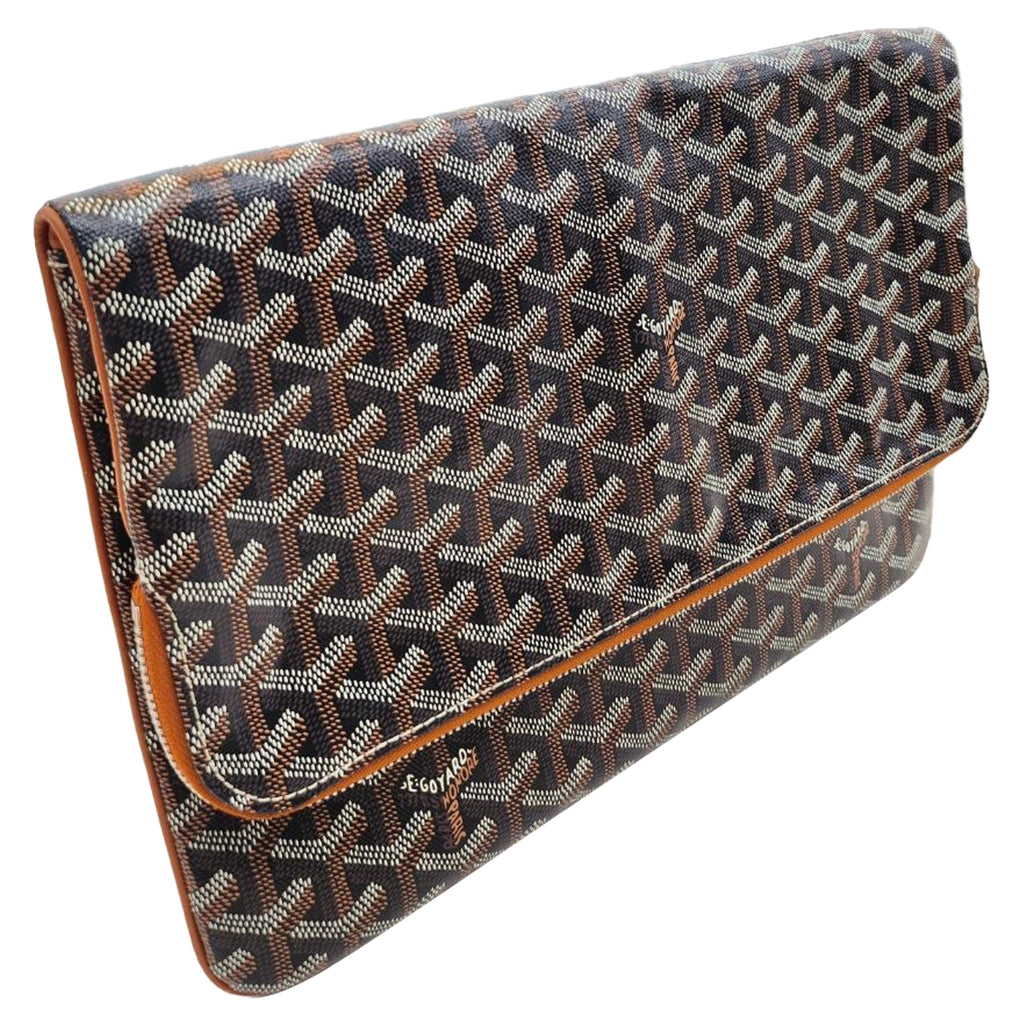 Saint Marie Clutch Gm Black Tan