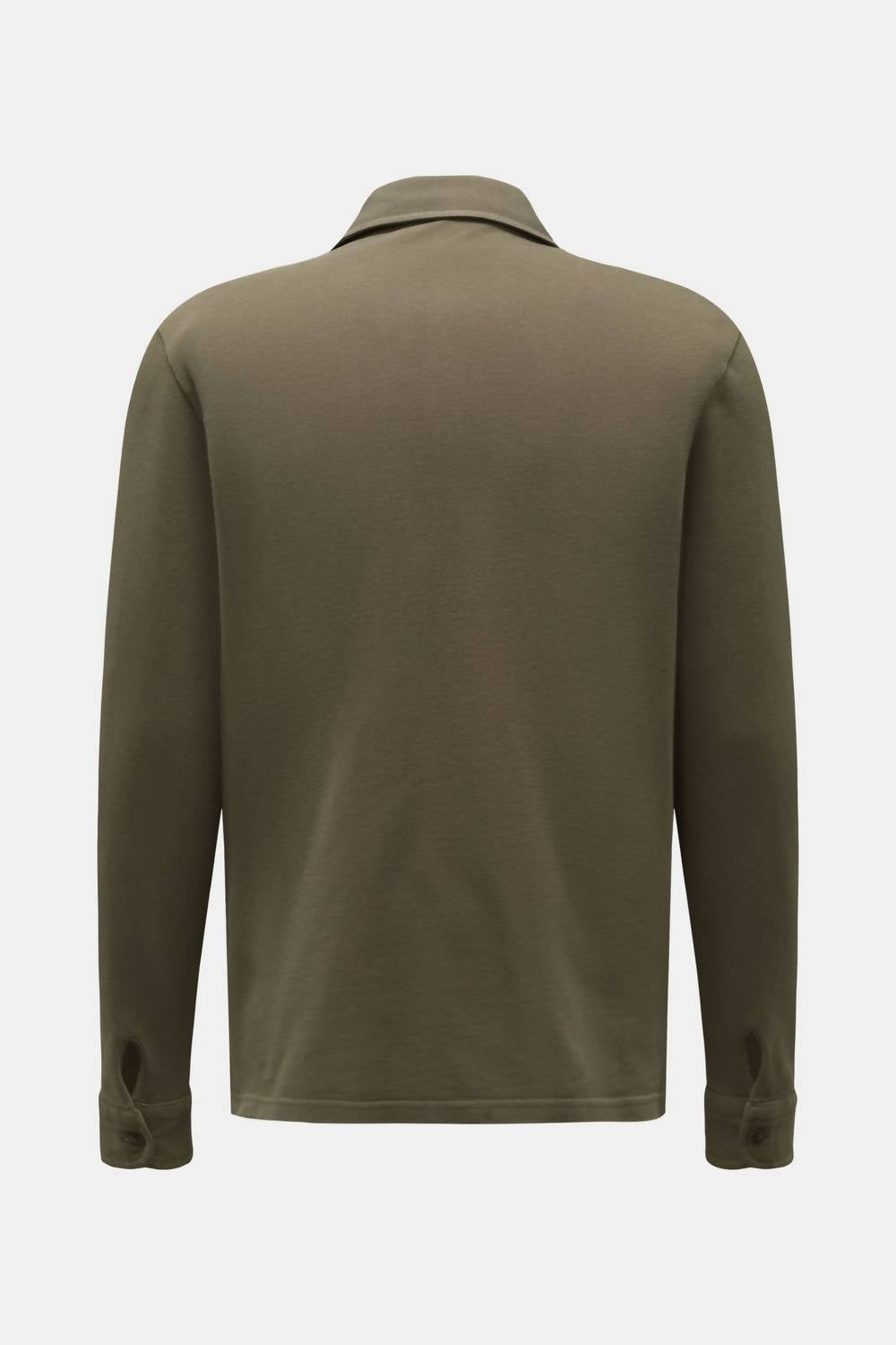 Men's Pique Long Sleeve Tee In Olive