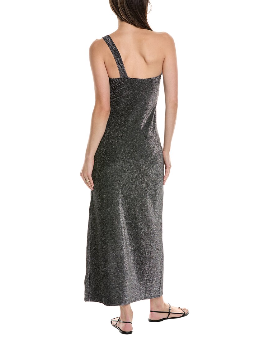 WeWoreWhat Ruched Asymmetrical Knit Maxi Dress