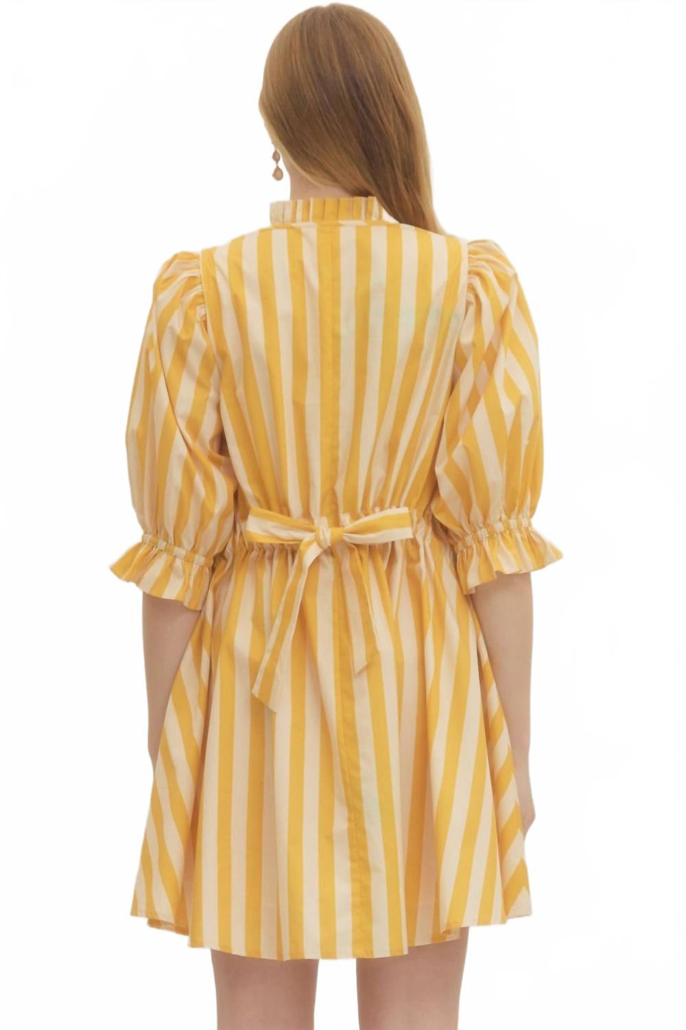 Free To Be Fab Dress In Yellow