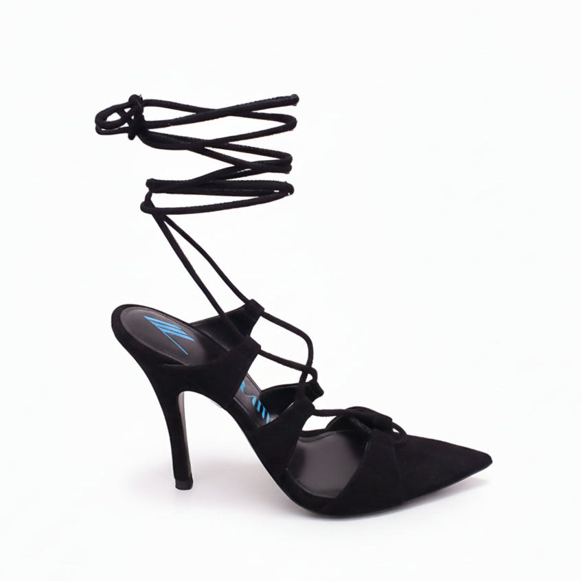 THE ATTICO 110MM LACE UP HEELS - SIZE 37.5