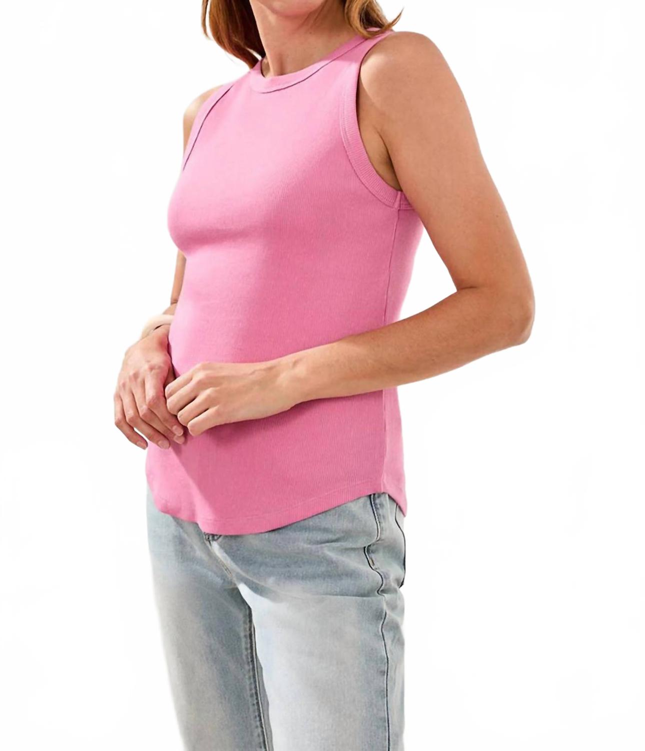 Wear Two Ways Reversible Tank Top In Pink