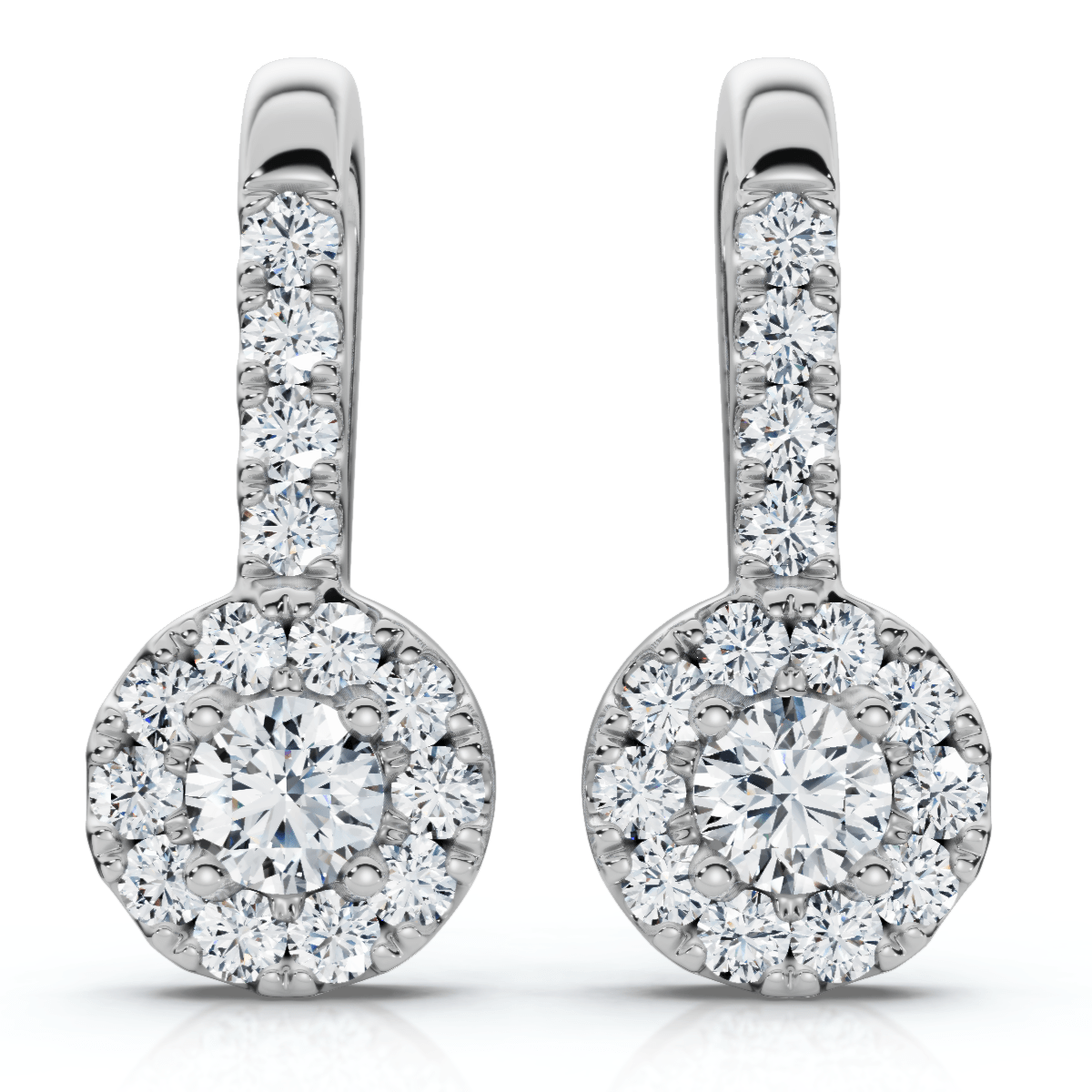 1/4ct Diamond Earrings White Gold