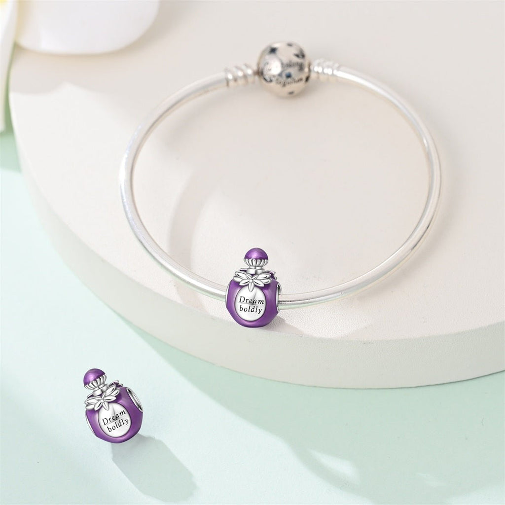 Dream Boldly Perfume Bottle Charm