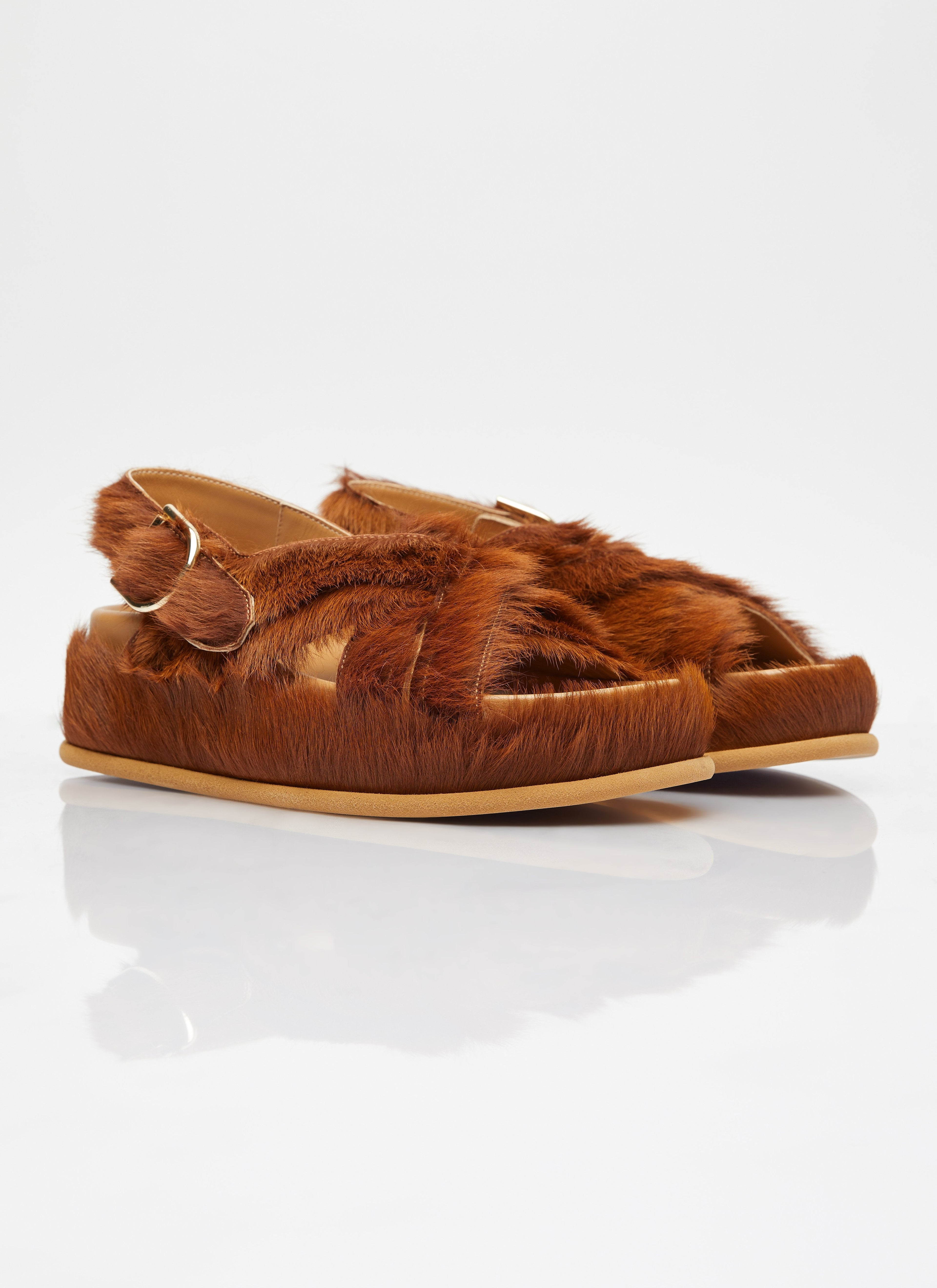Dries Van Noten Women Ponyhair Sandals