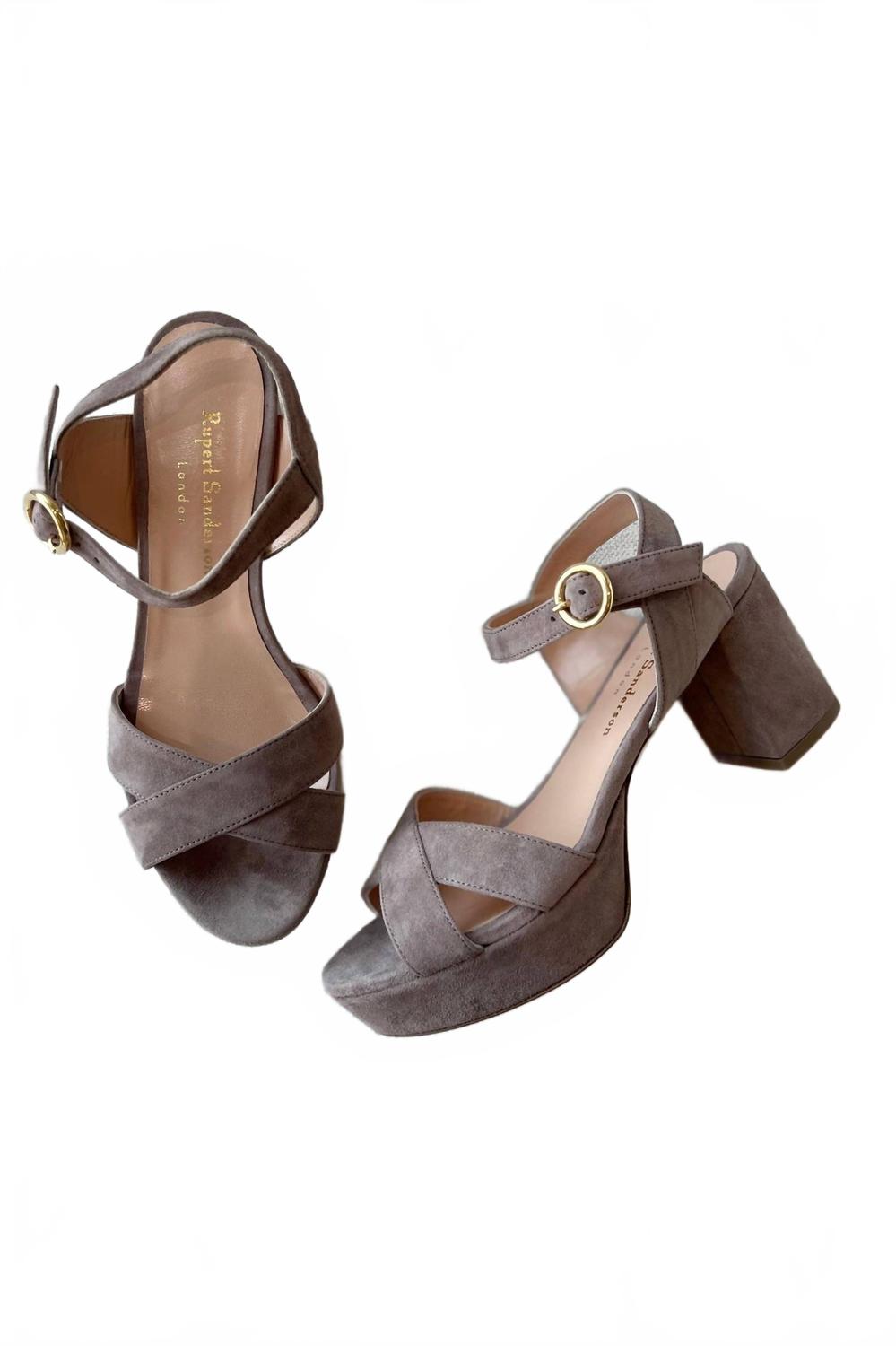 Women's Deidre Suede Heels In Greige