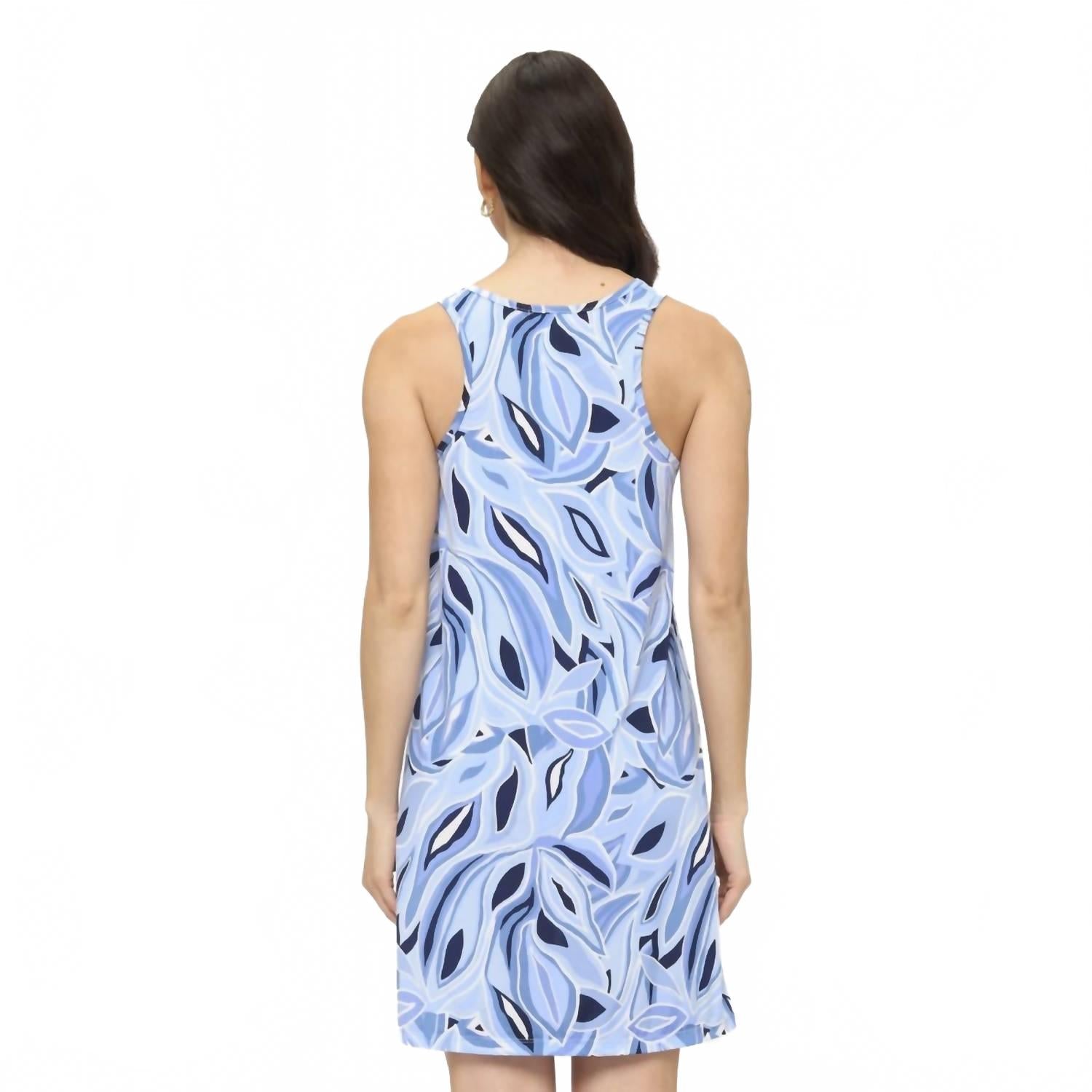Printed A Line Dress In Multicolor