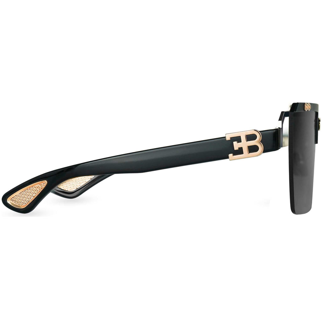 Bugatti Men's 42 mm Black Sunglasses