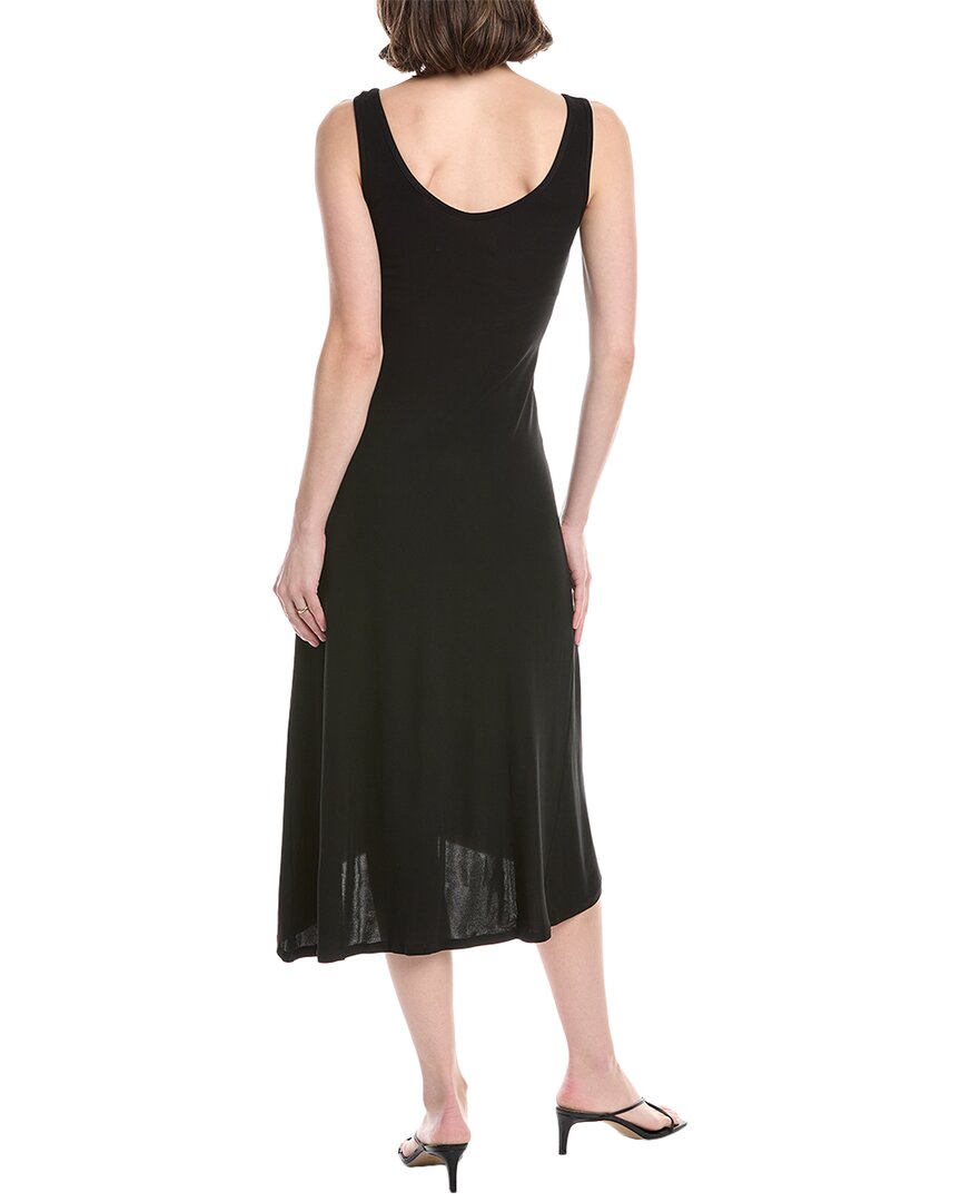 Enza Costa Matte Jersey Draped Knot Maxi Dress