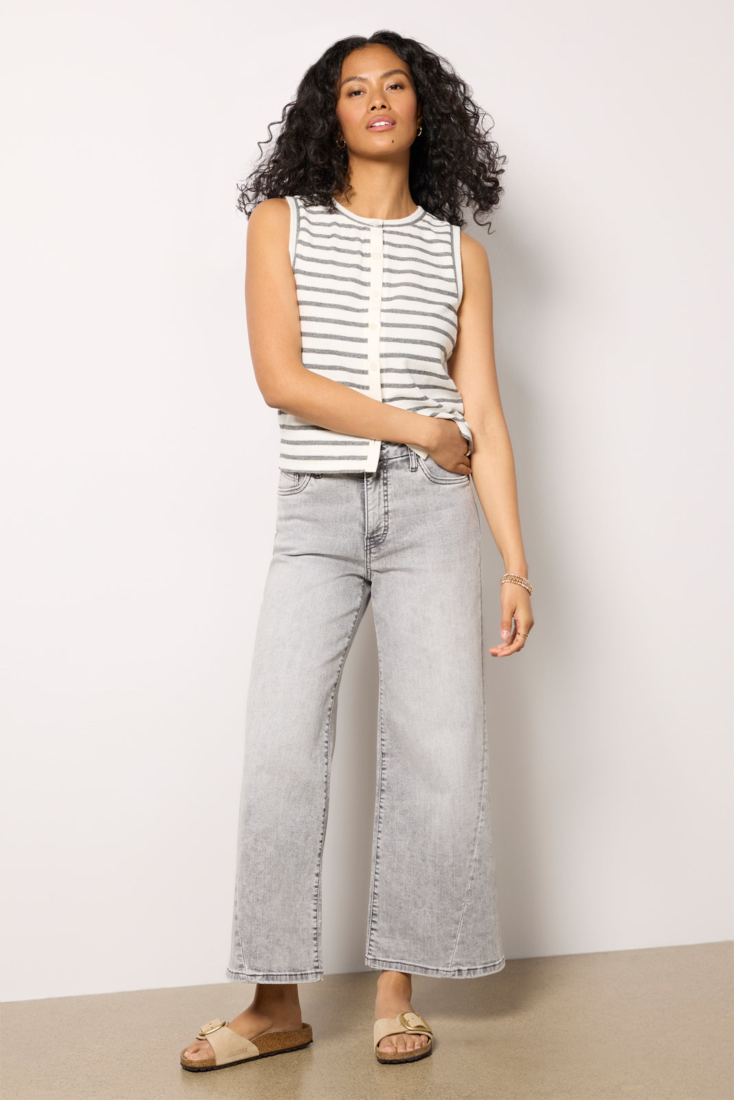 Women's Dani Stripe Vest Top