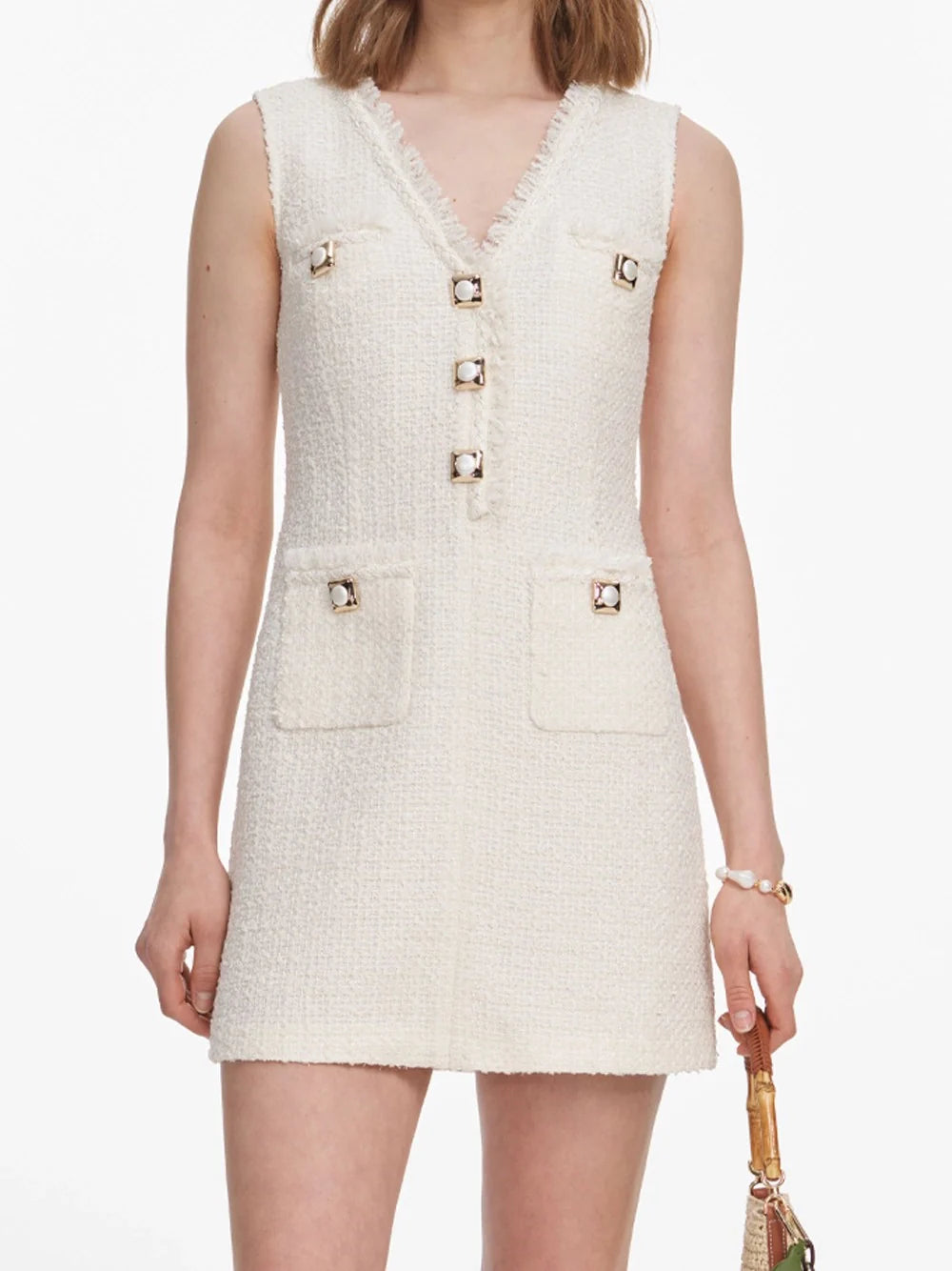 Self-Portrait Women Boucle Mini Dress