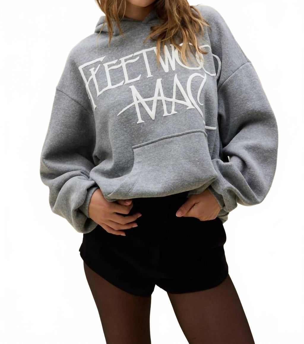 Fleetwood Mac Logo Hoodie In Grey