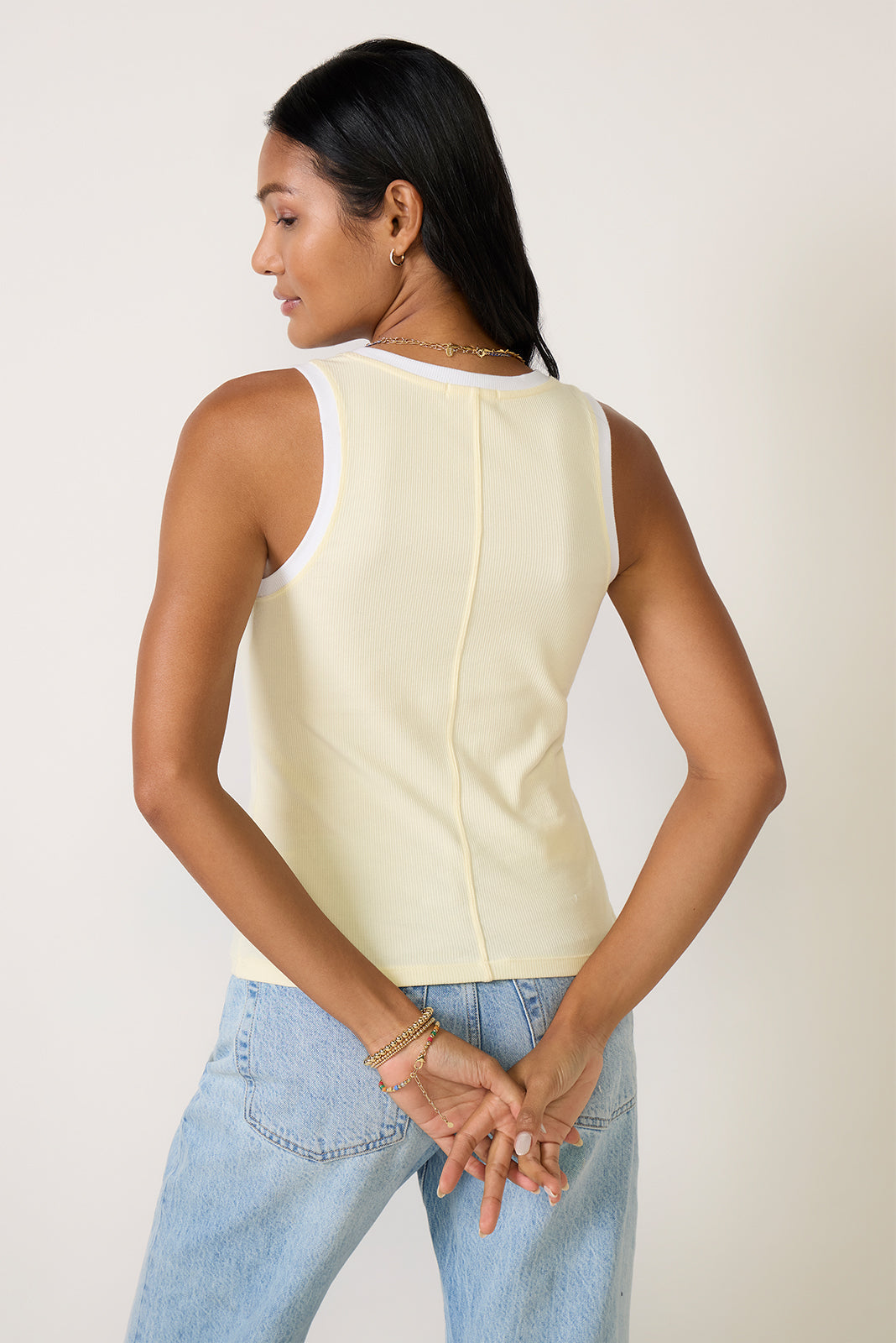 Women's Sirena Colorblocked Rib Tank Top