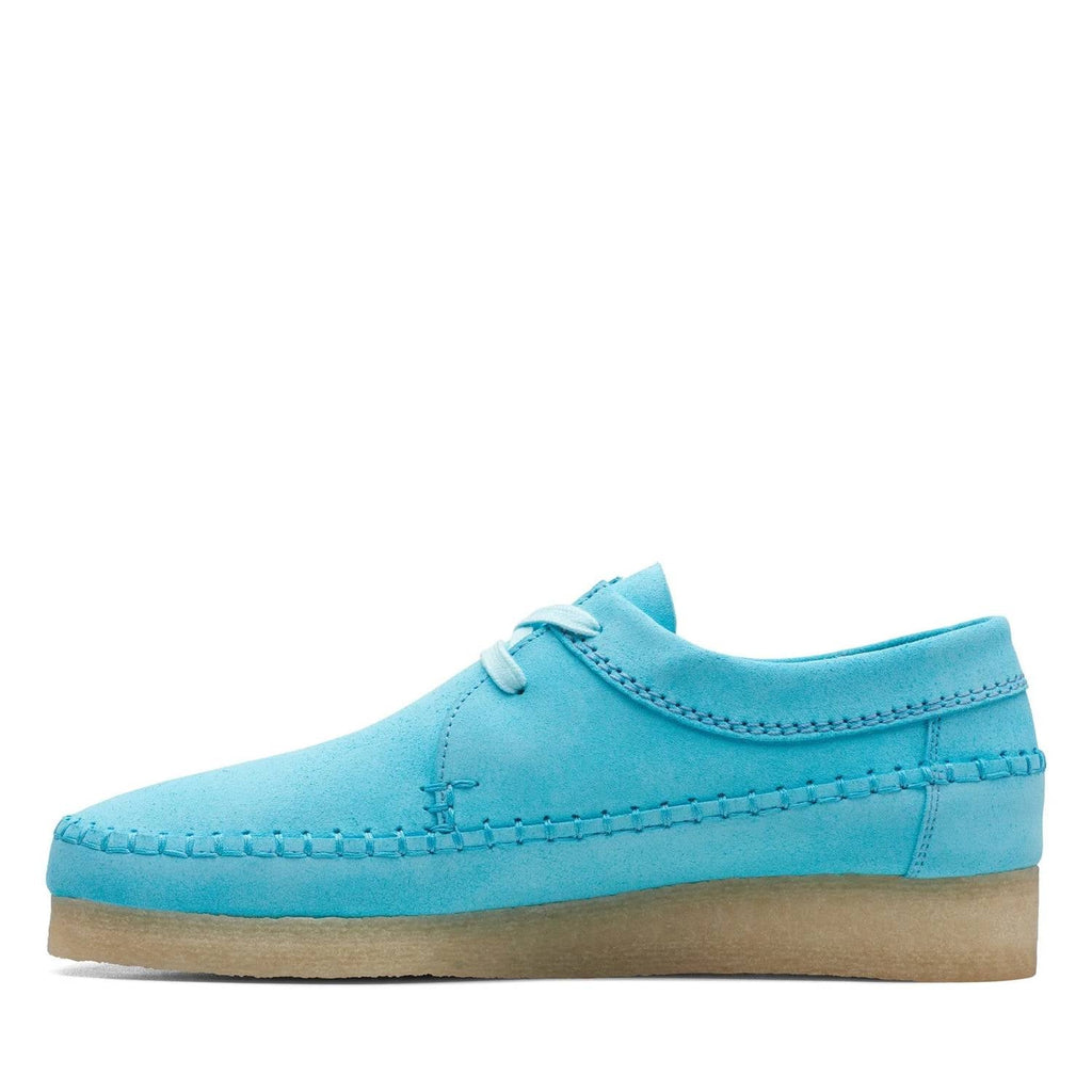 Men's Weaver Shoes In Teal Suede