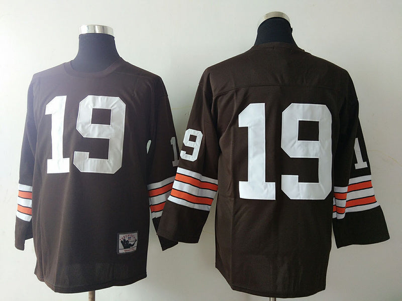 Men's Cleveland Browns Bernie Kosar Mitchell & Ness Brown Legacy Replica Jersey1