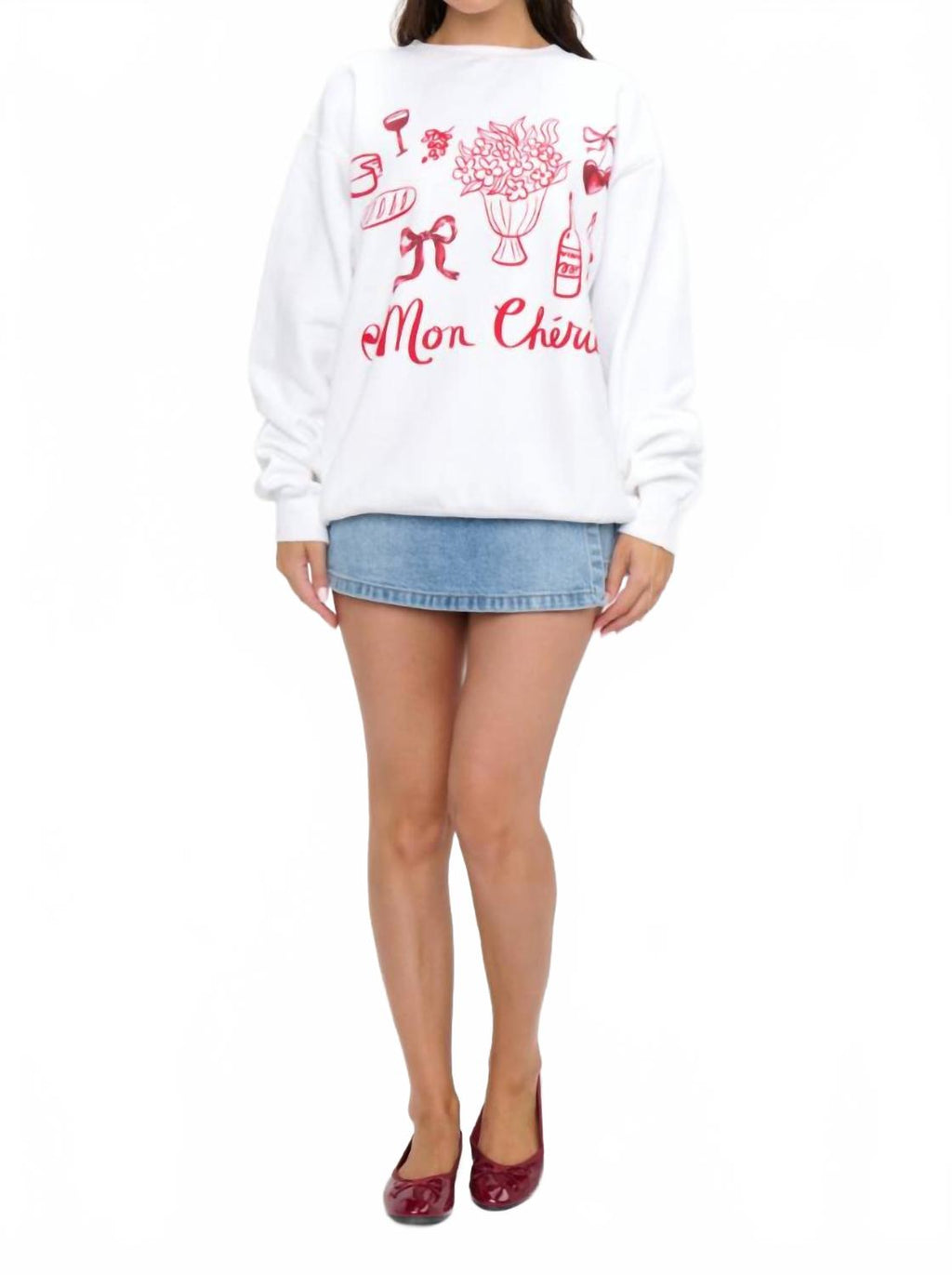Stanley Crewneck Sweatshirt In Mon Cherie Graphic