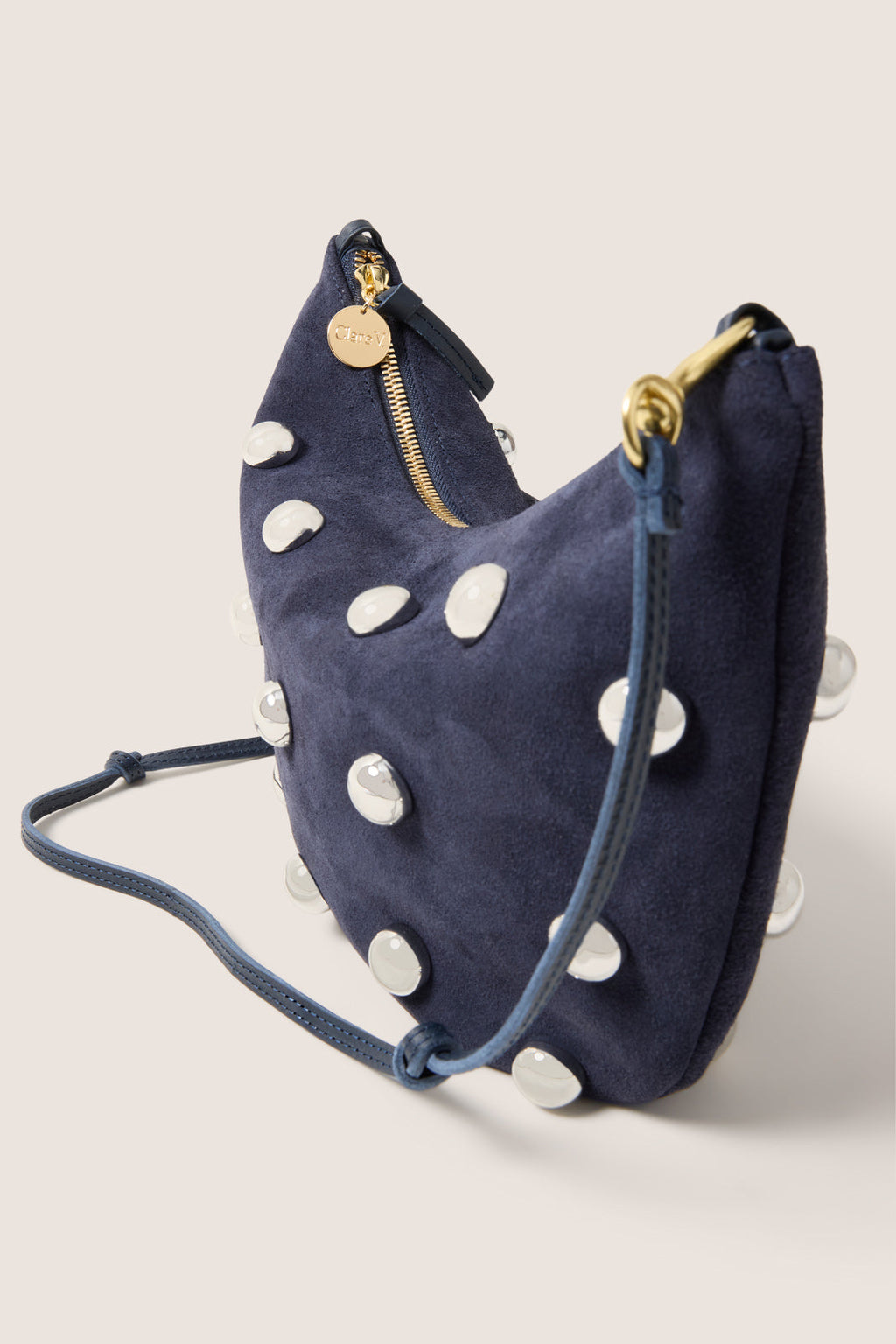 Women's Studded Lune Bag