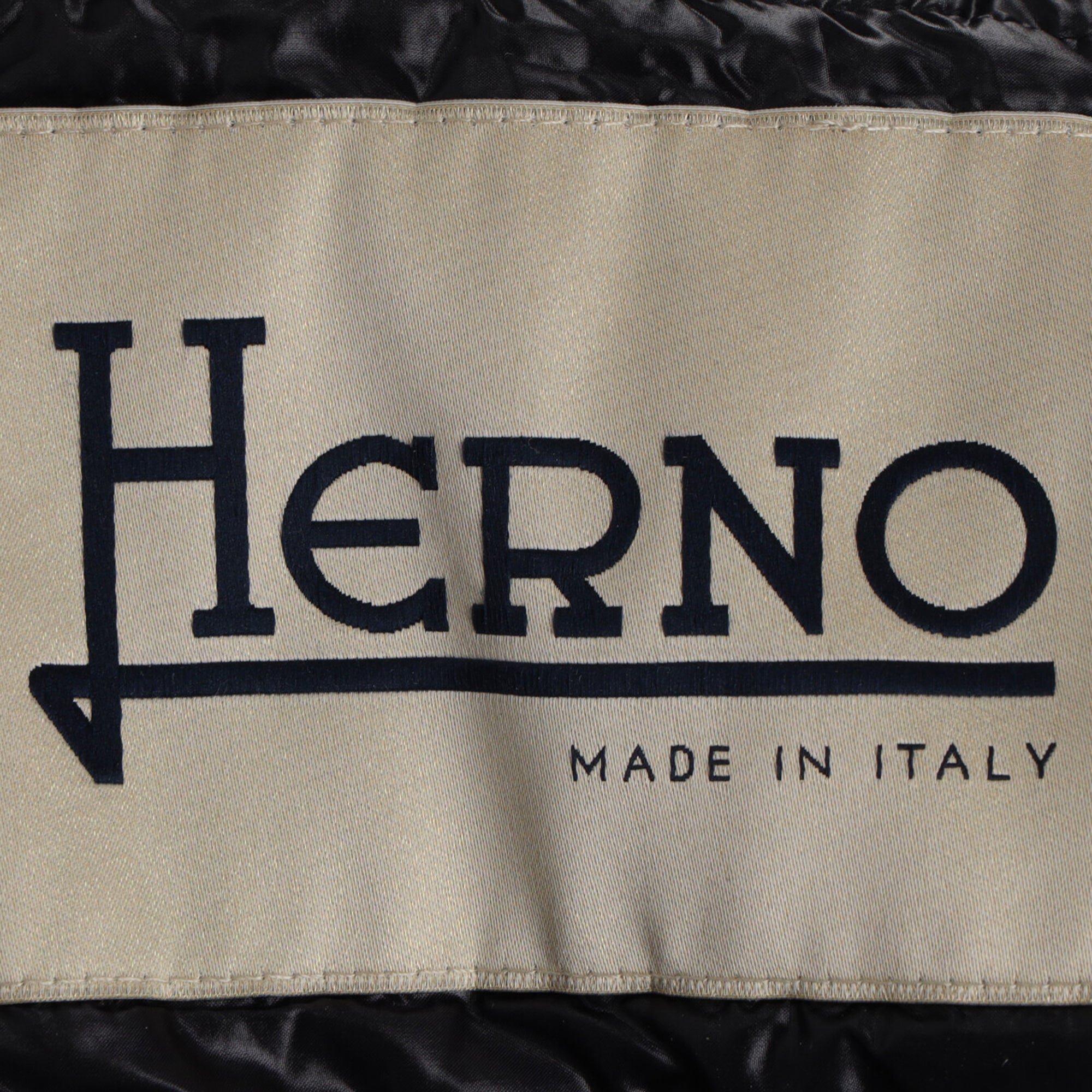 Herno Hooded Coat In Beige Virgin Wool