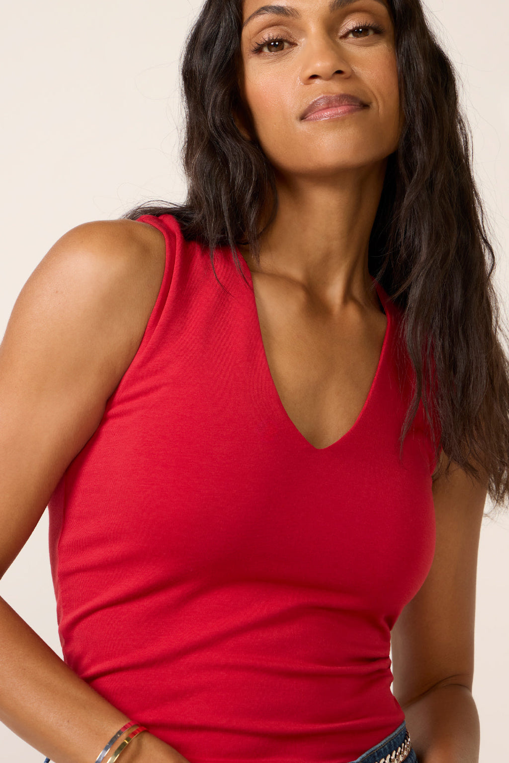 Women's Park V Neck Sleek Tank Top