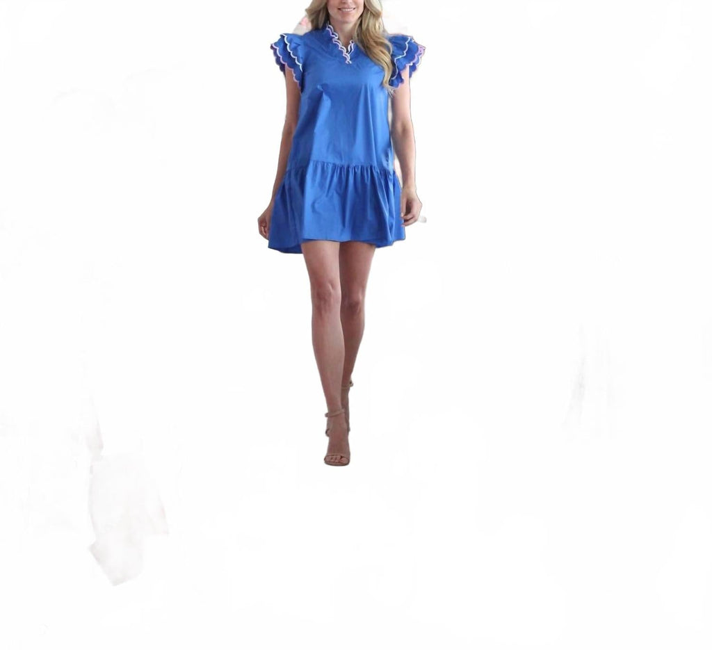 Azure Oasis Dress In Blue