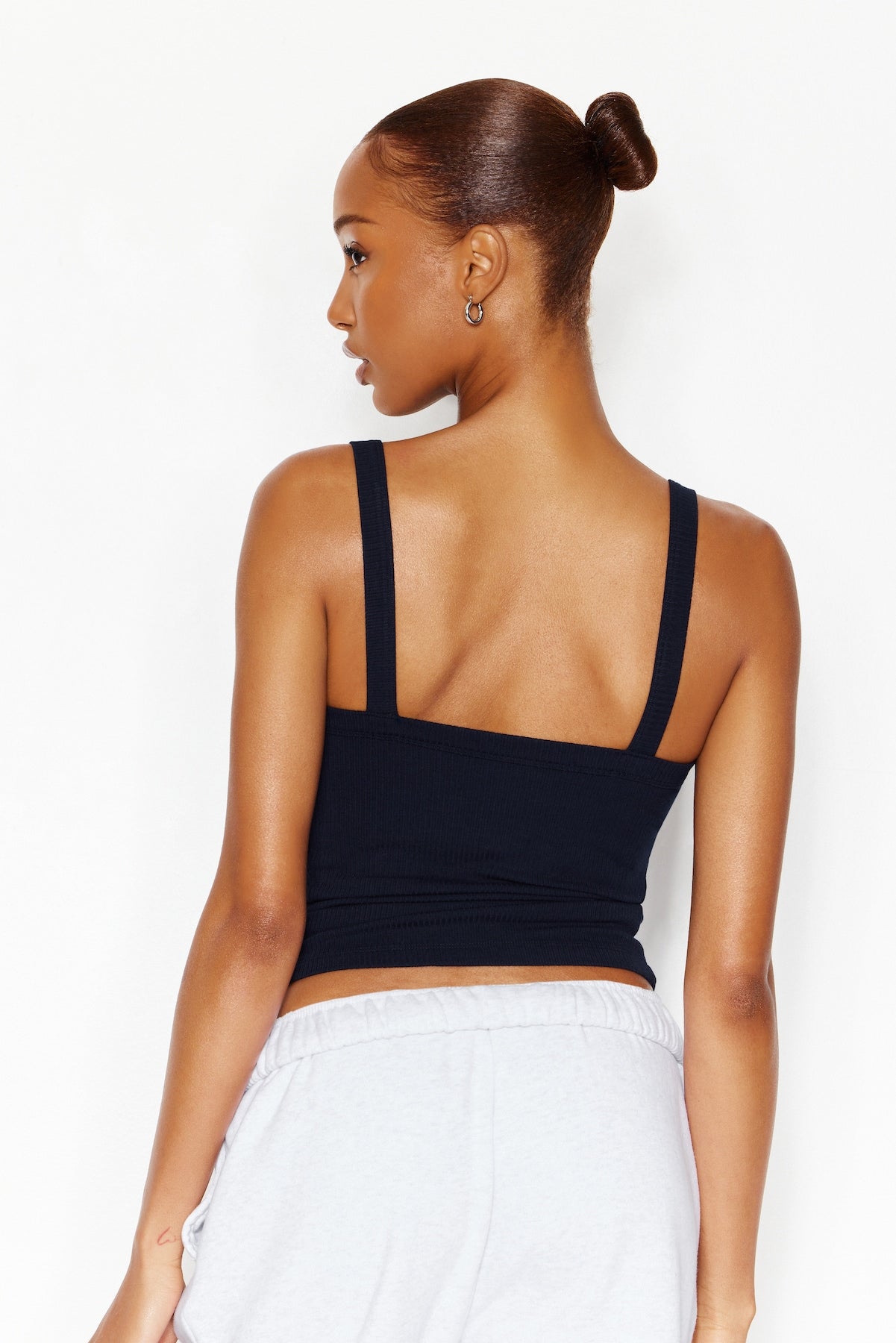 Open Neck Ribbed Cami Top