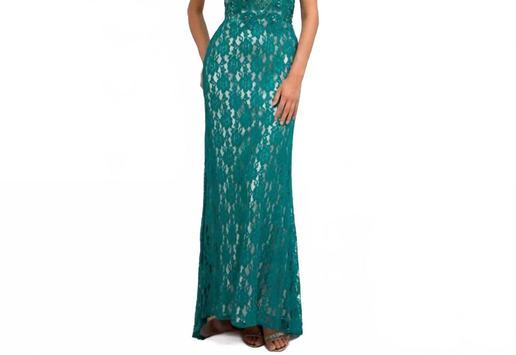 Ariel Dress In Emerald Green