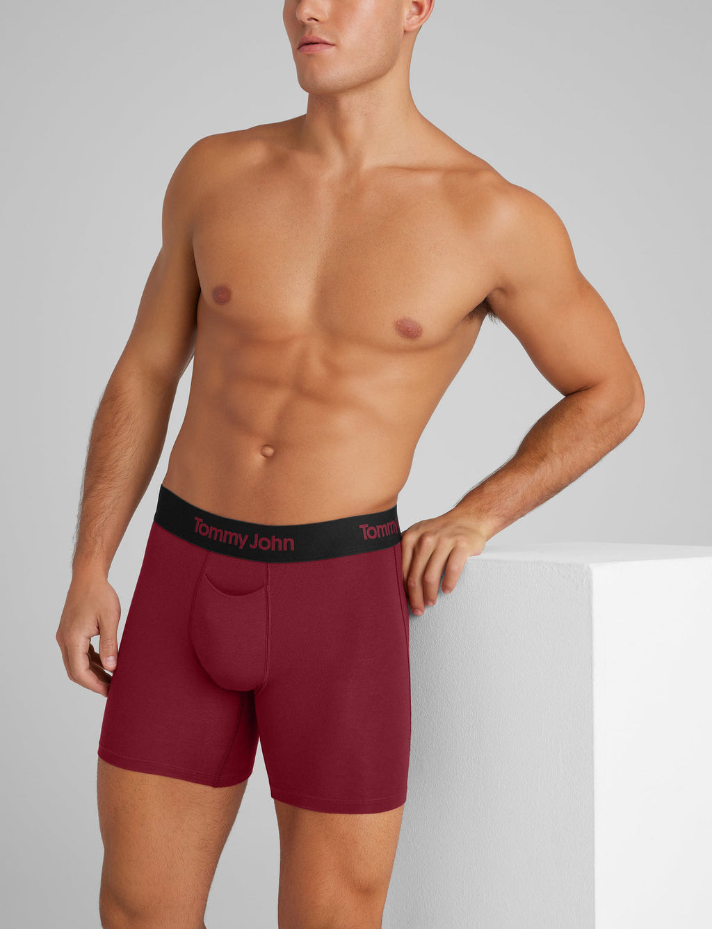 Men's Second Skin Mid-Length Boxer Brief 6"