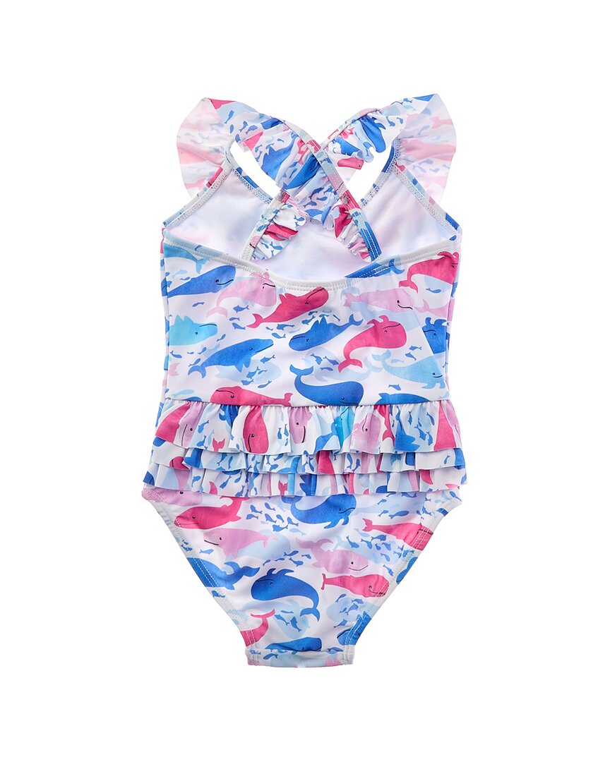 Flap Happy One Piece Rosy Whales Ruffle Swimsuit