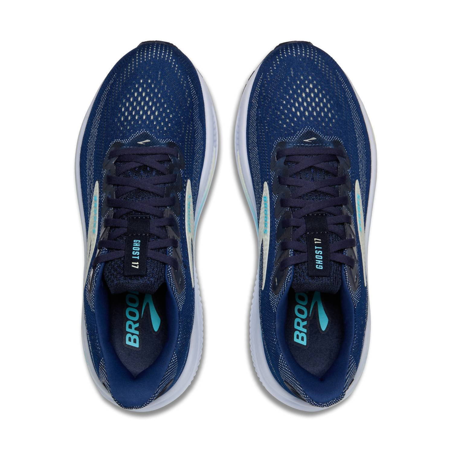 Women's Ghost 17 Running Shoes In Navy/green/turquoise