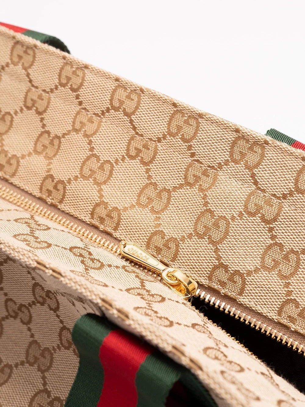 Gucci Men `Gg` Canvas Tote Bag