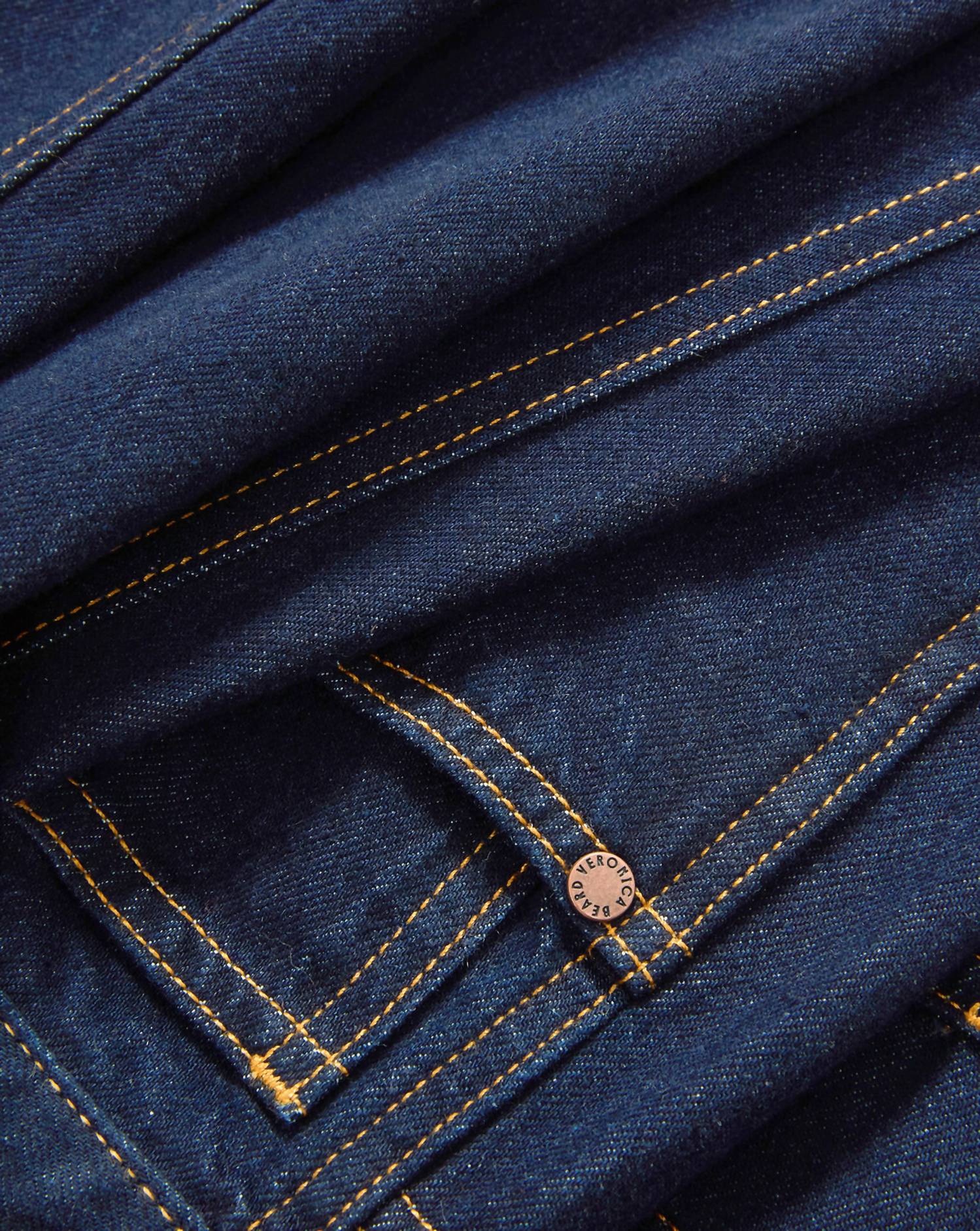 Kasey Mid Rise Wide Leg Jean In Indigo Rinse
