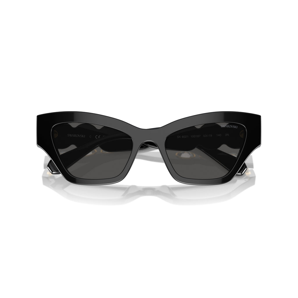 0Sk6021 Cat-Eye Sunglasses with Crystal Embellishments