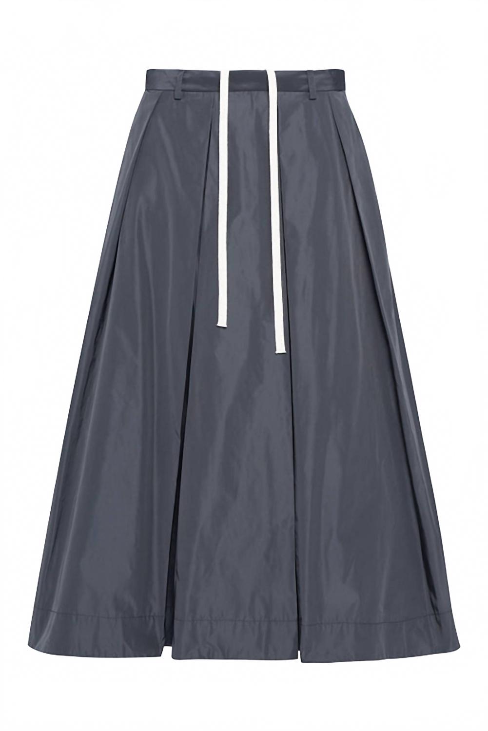 Charlotte Taffeta Skirt In Graphite