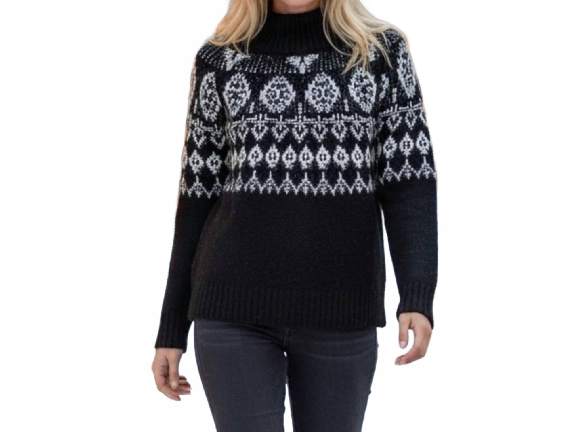 Knit Sweater In Black And White