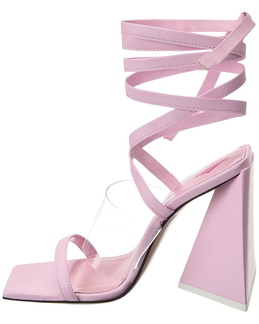 The Attico Isa Vinyl & Leather Sandal