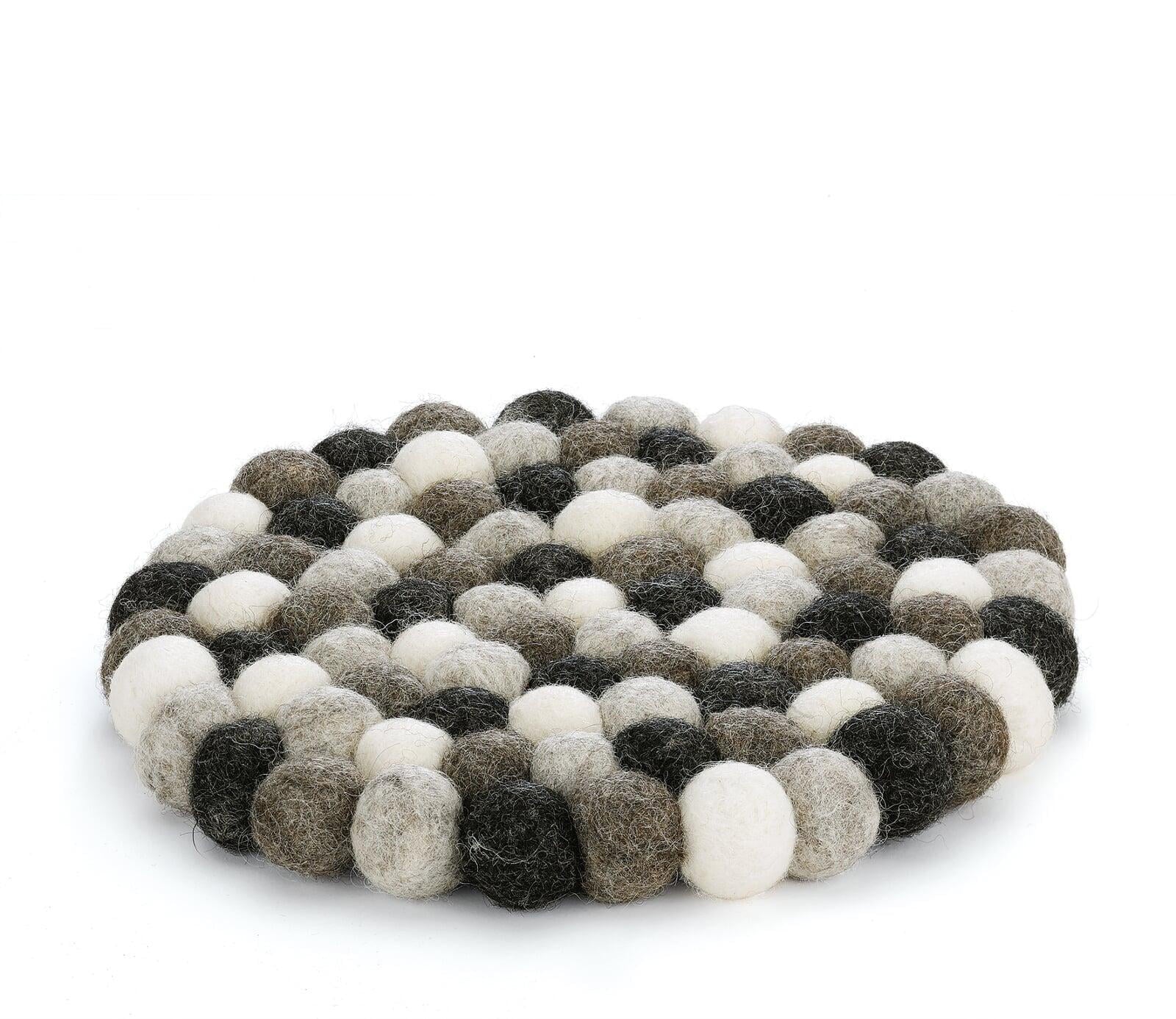 Cilio Fair Trade Virgin Sheep Wool Trivet, Handcrafted in Nepal, 8.5-Inch Round
