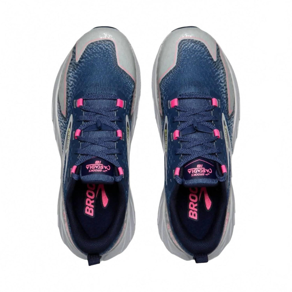 Women's Cascadia 18 Mountain Trail-Running Shoes In Oceana/blue/pink