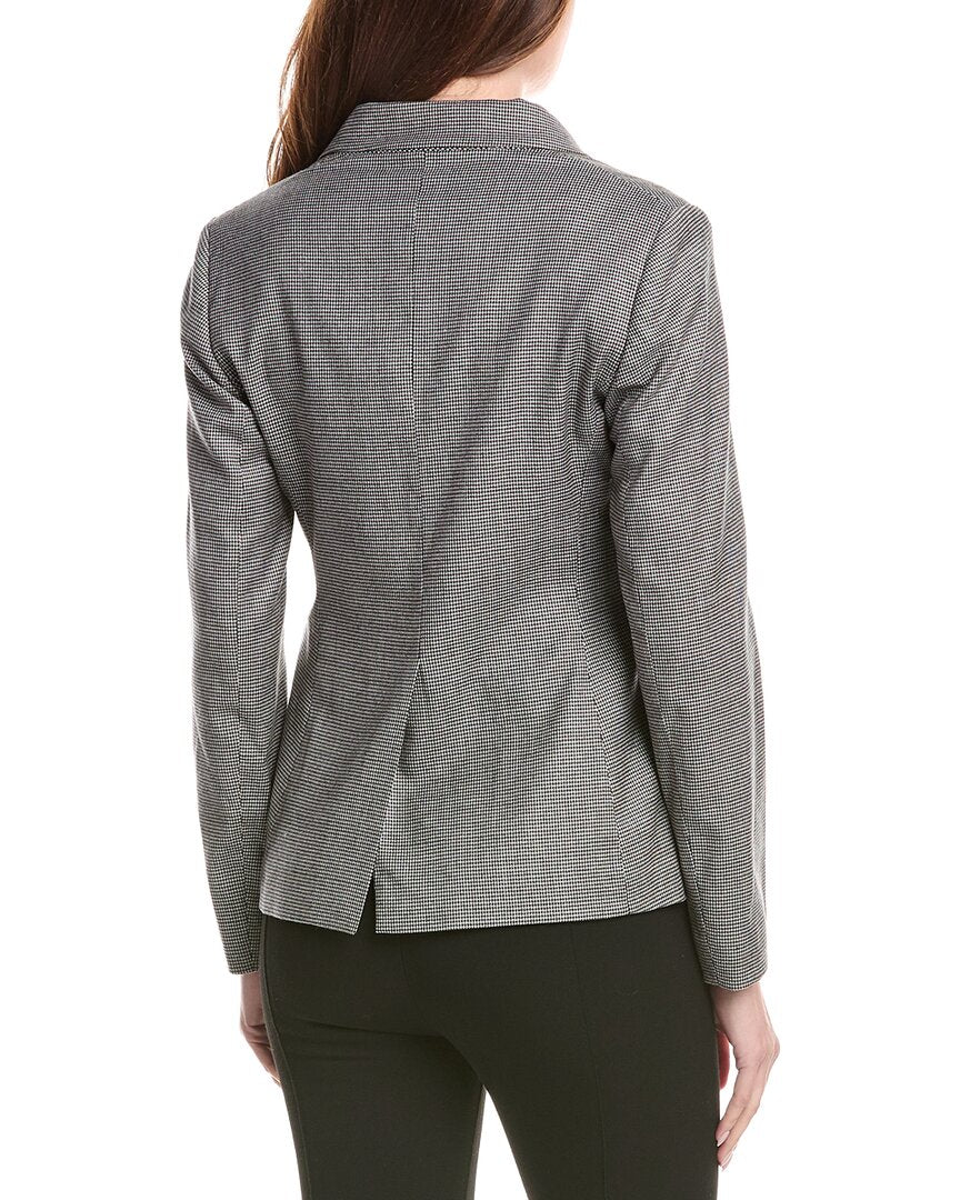 Fabiana Filippi Pear-Neck Wool-Blend Blazer
