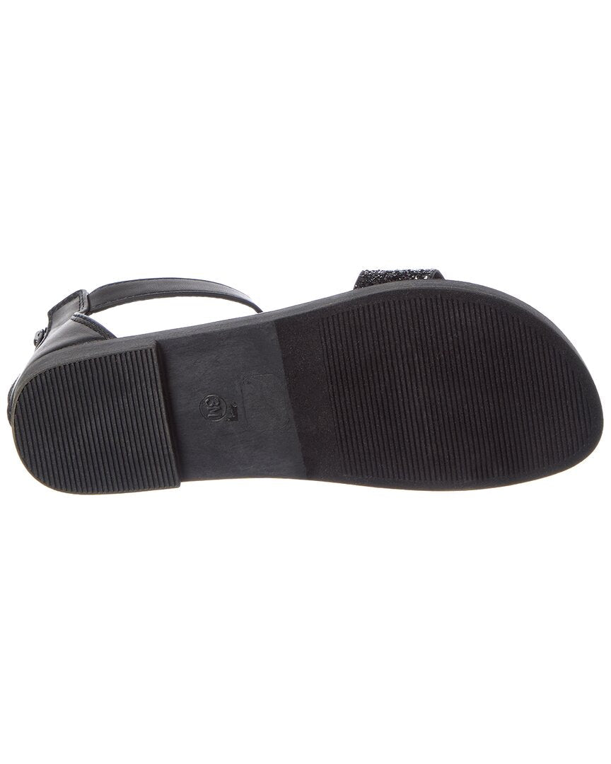 Yosi Samra Miss Cambelle Glitter Leather Sandal