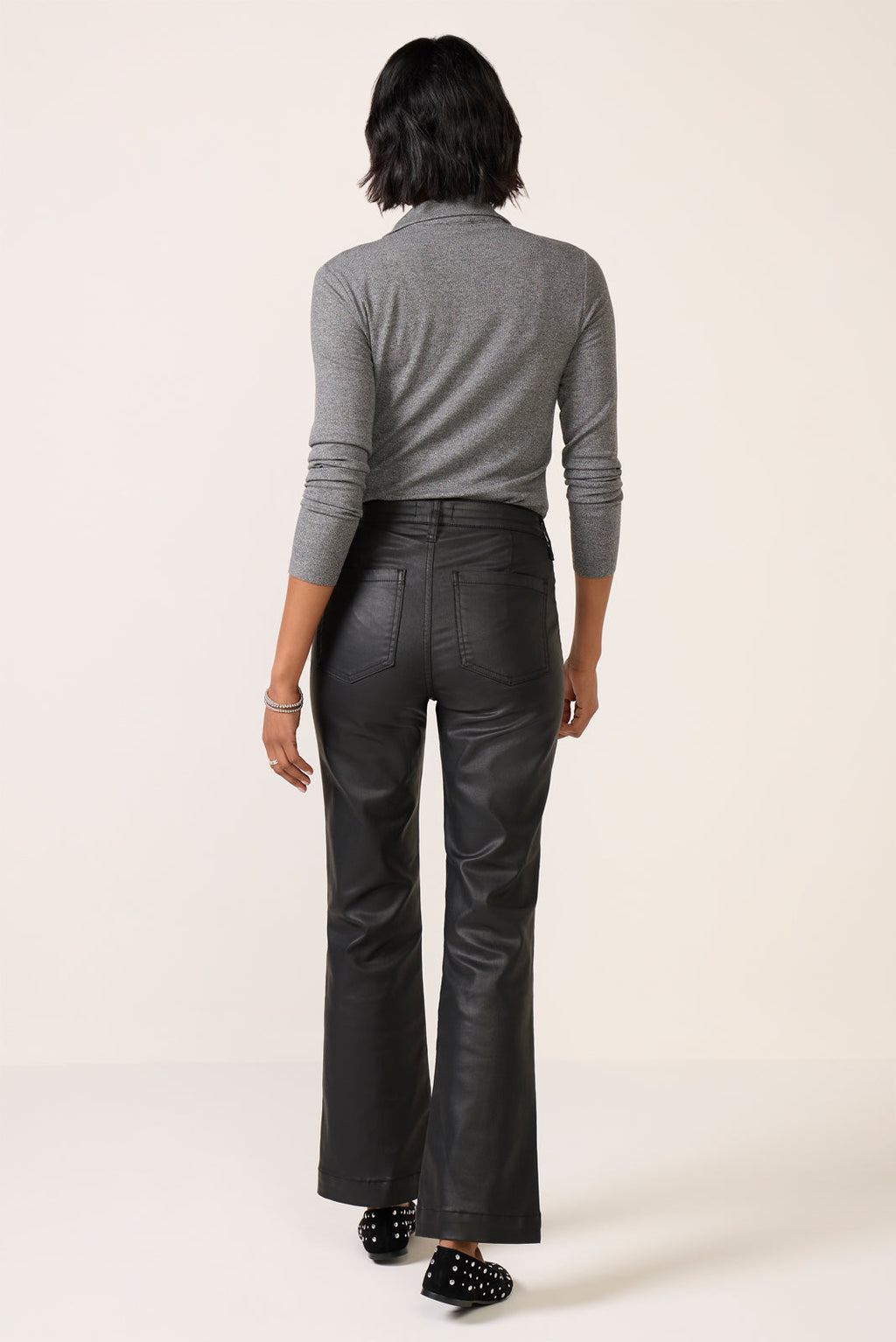Women's Coated Kelsey w Zip Pants