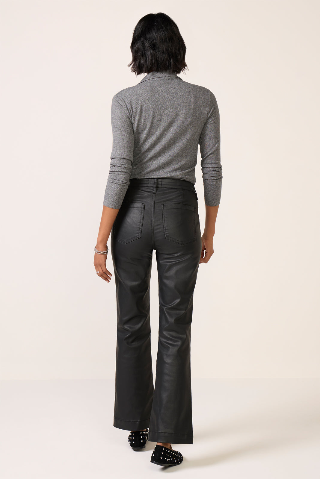 Women's Coated Kelsey w Zip Pants