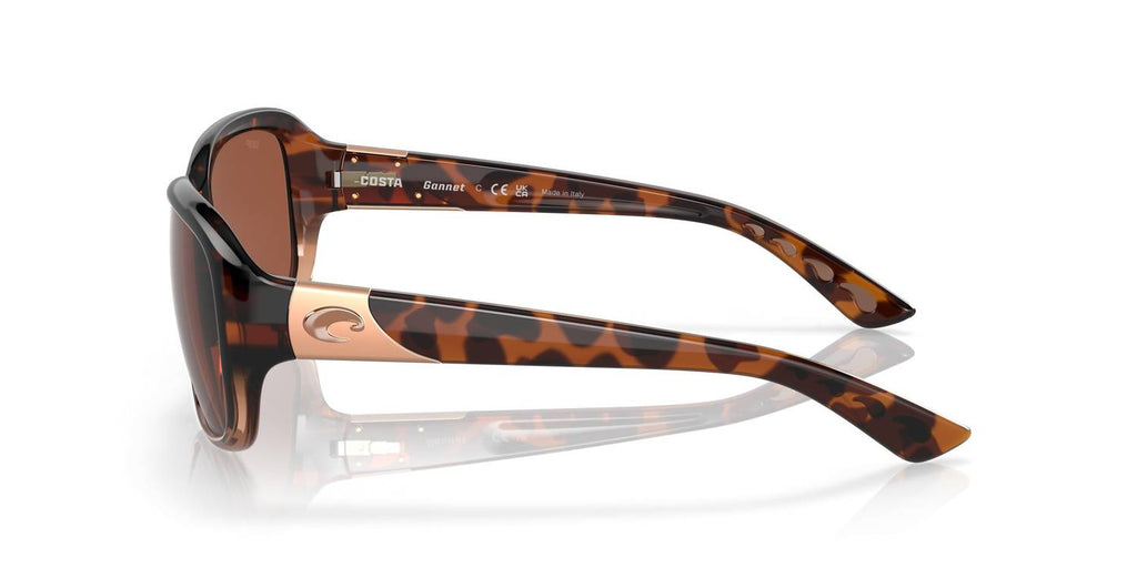 Women's Gannet Sunglasses In Shiny Tortoise Fade/copper