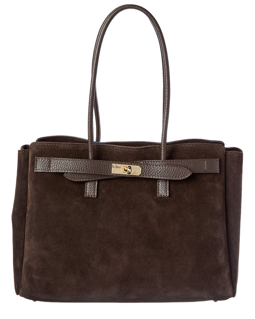 Isabella Rossetti Aurelia Suede Handbag